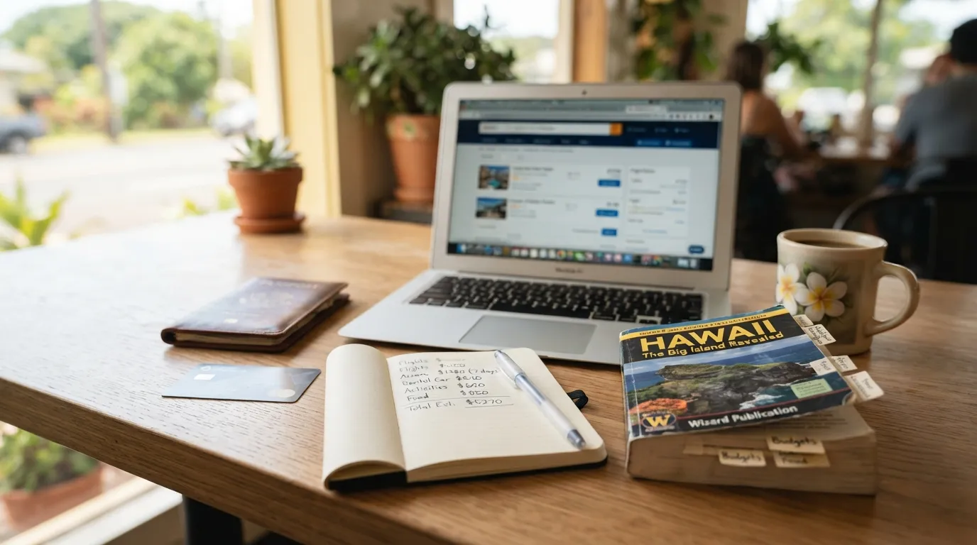 Value, price, and total cost for travel guides for hawaii