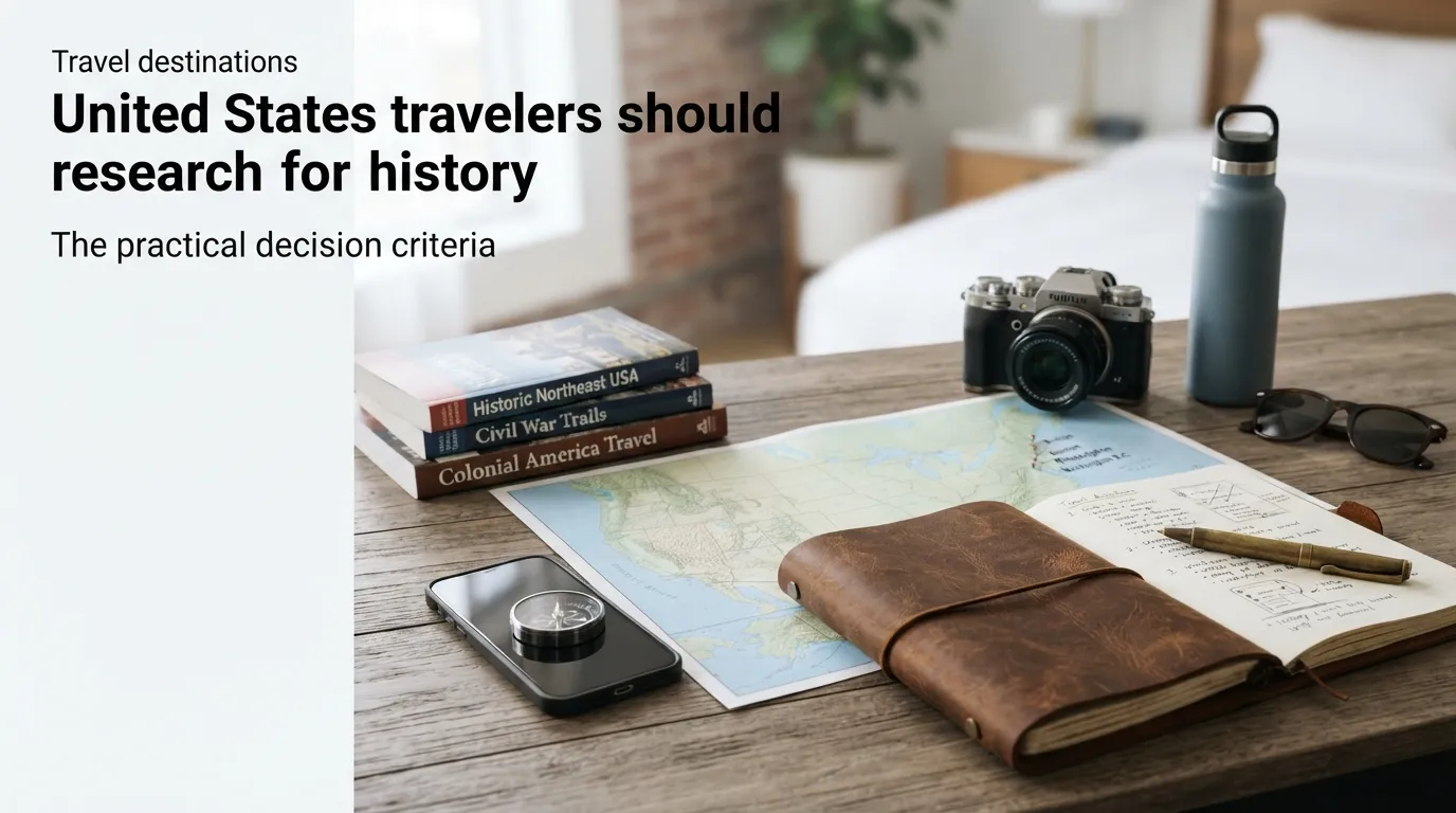The practical decision criteria for travel destinations united states
