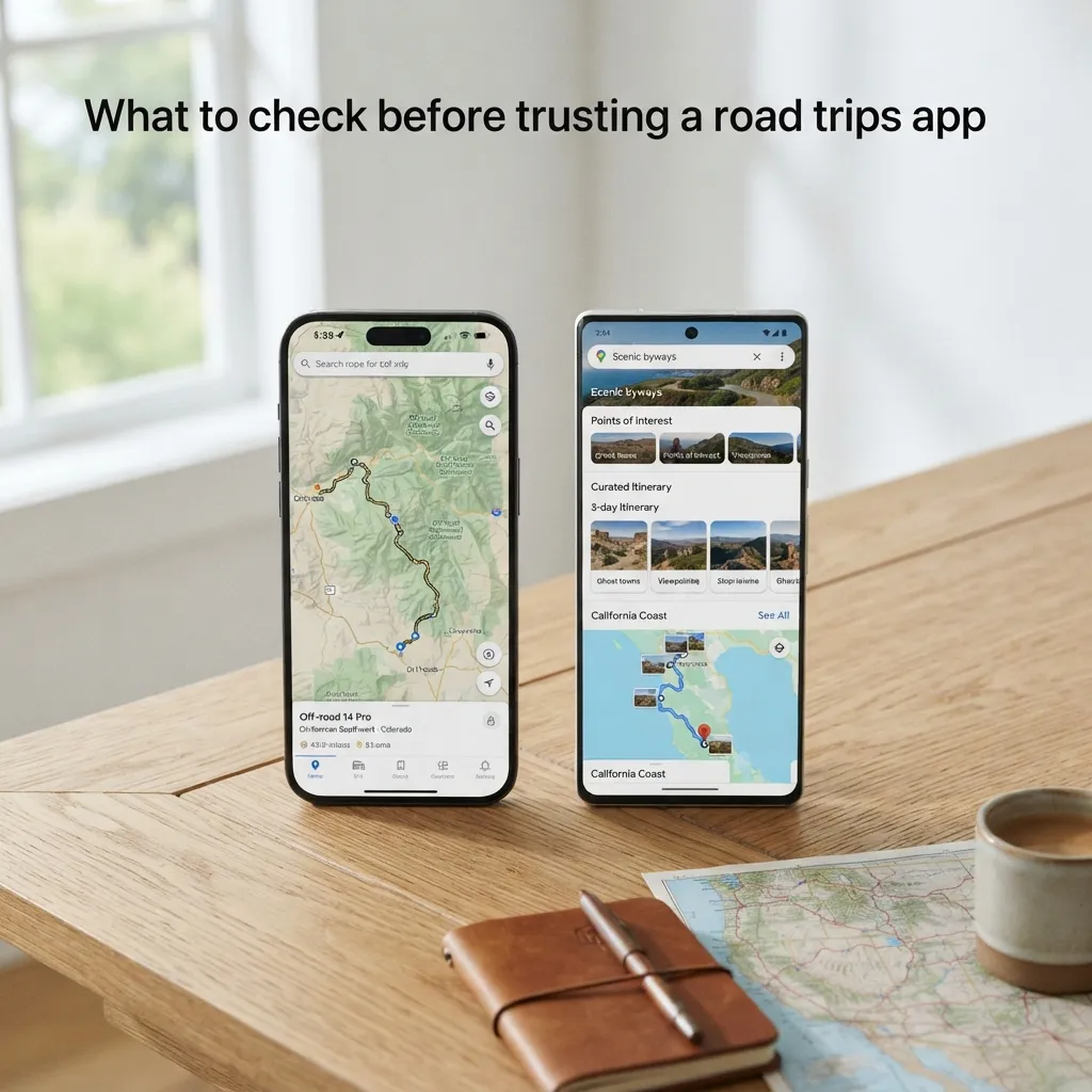 Best pick for a specific use case for road trips app