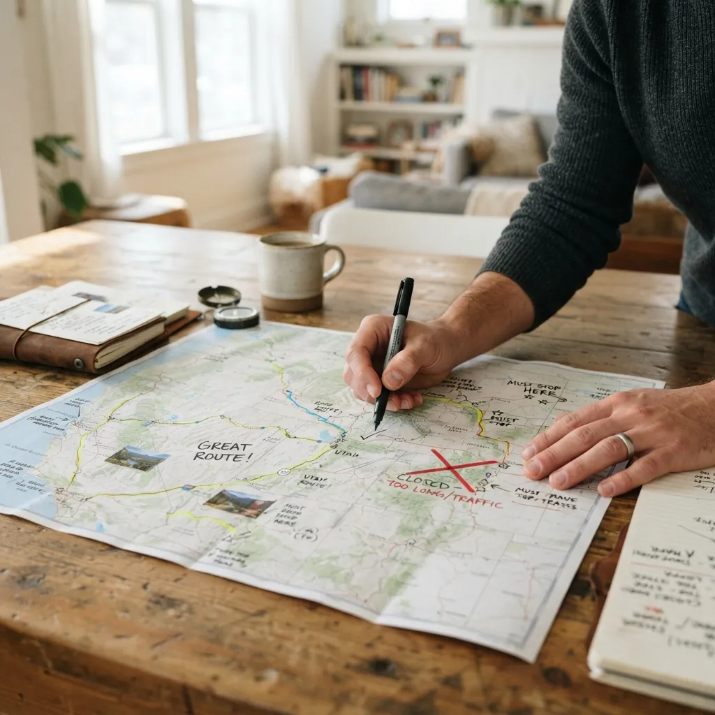 Check what is working and what is not for road trips map