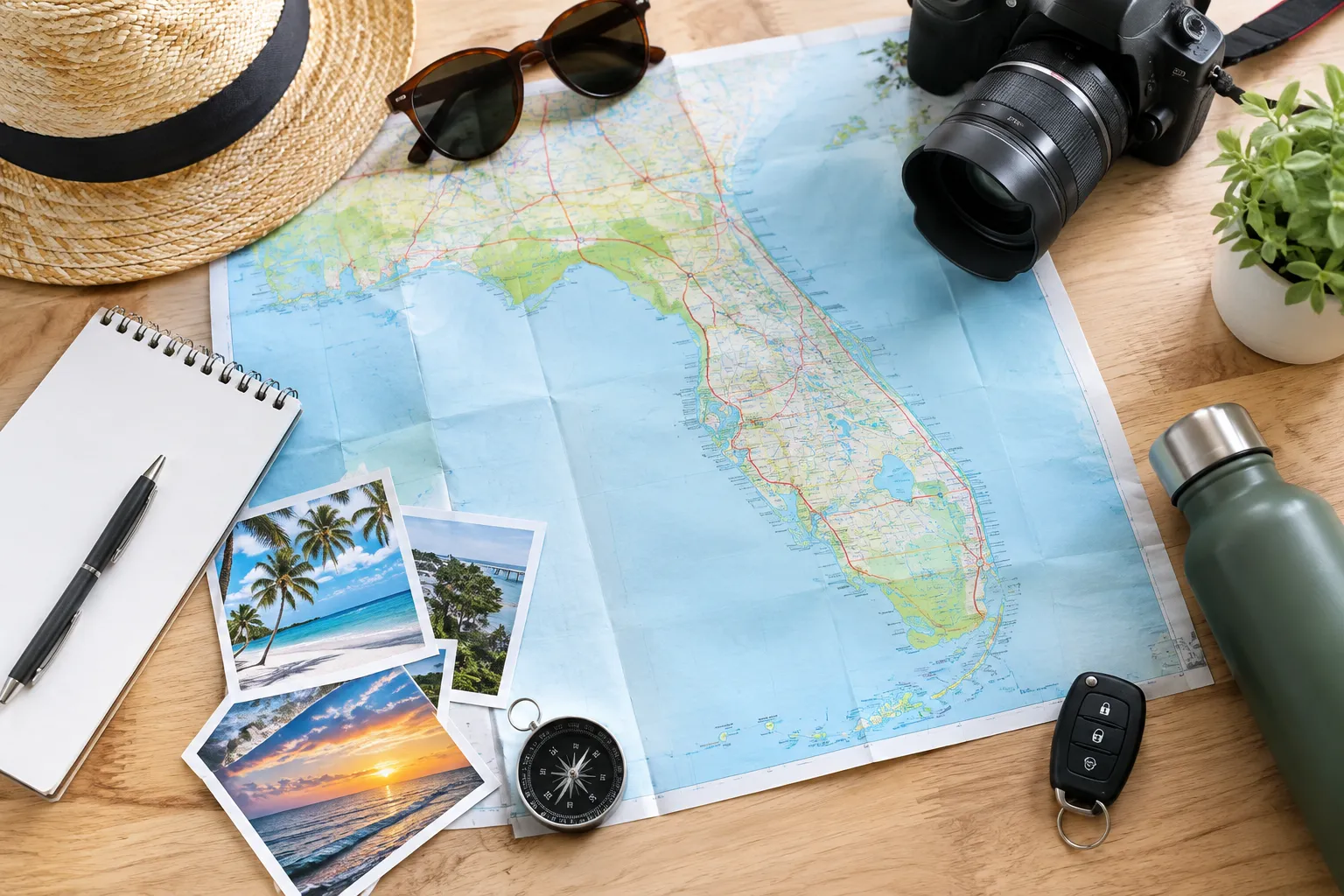 Choose Florida road trip routes by time and travel style