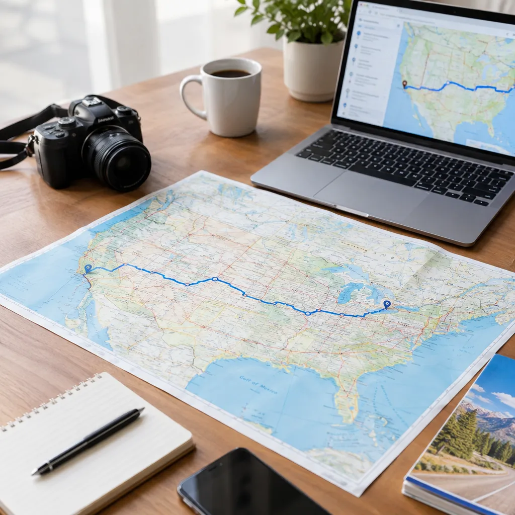 Measure drive time with a road trips map for road trips map