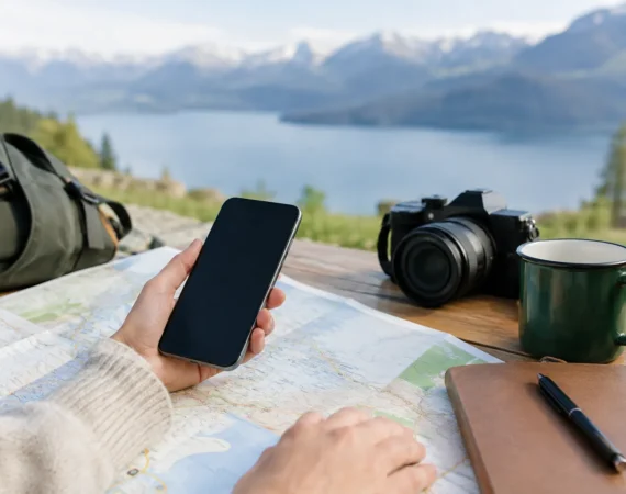 Planning a road trip with Google Maps
